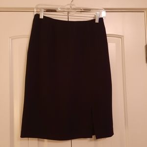 Black fitted dress skirt